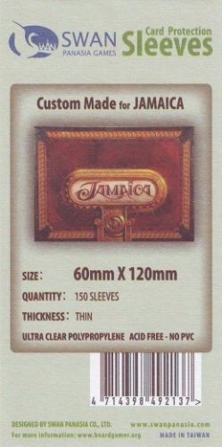 Swan Card Sleeves: 60x120 mm Jamaica -150 per pack